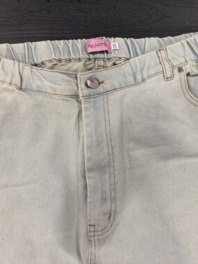 My Violet Fitted Bailee Ballon Jeans - Light Wash